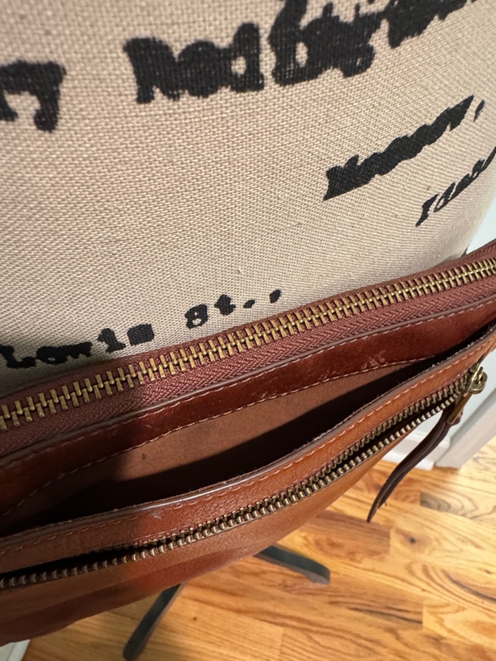 Fossil Leather Crossbody Bag in Rust - Picture 5 of 16